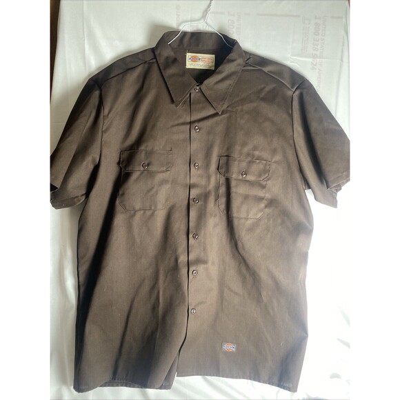 Vintage Dickies Workwear Flannel Men's 2X Large Made In USA Long SLeeve - Picture 1 of 6